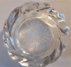 vintage salt dish cut glass clear  — photo 4