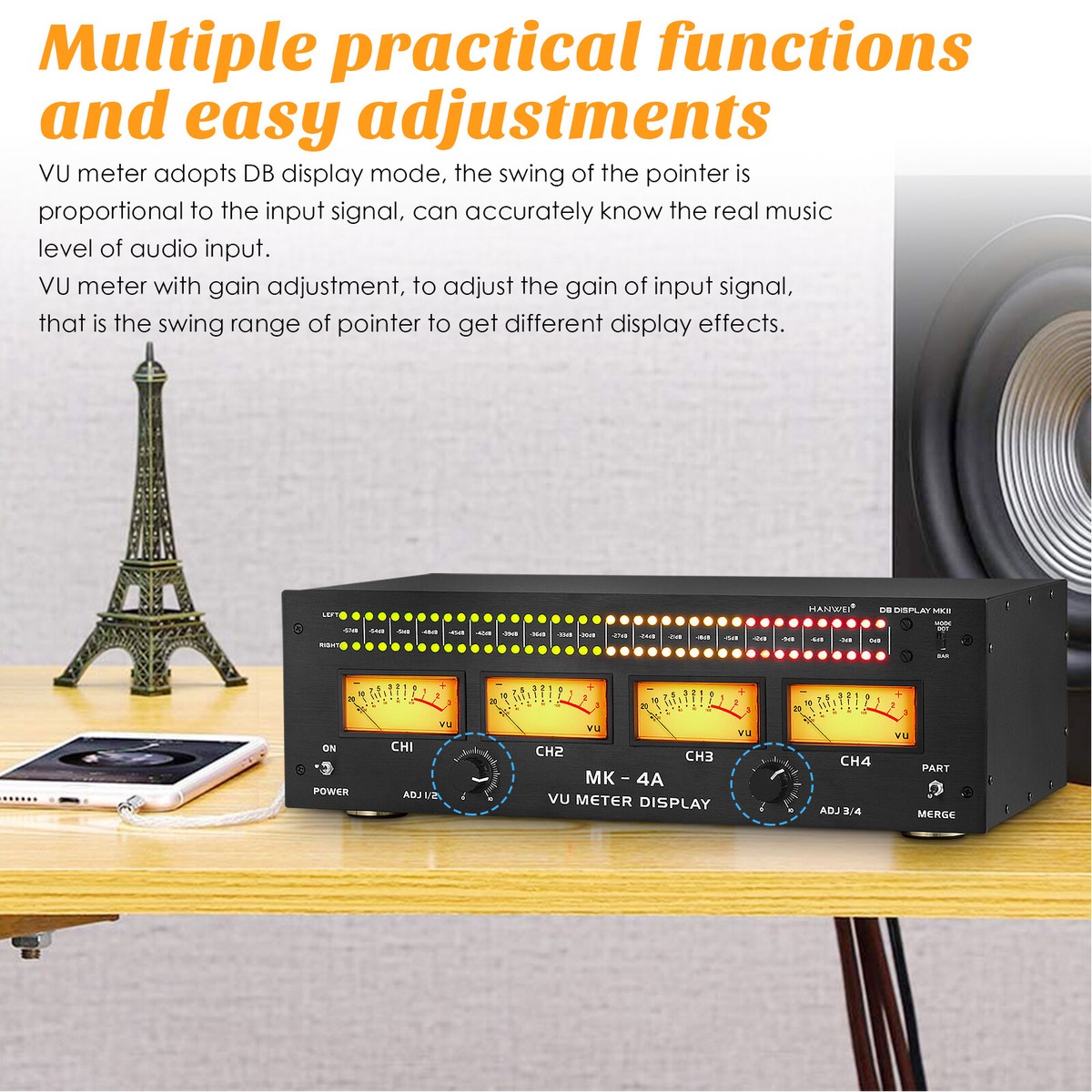 鍵盤楽器 Noisyfruitslab VU Level Meter RGB VU METER – NoisyFruitsLab