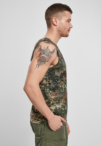 BRANDIT Top Canotta T-shirt uomo militare sport casual Over sizes - Picture 25 of 50