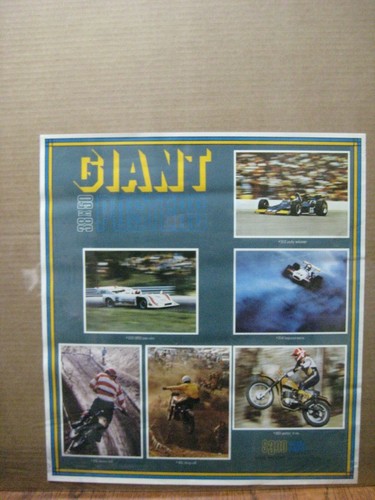Giant Posters advertisement 1972 motor sports promo order guide 13647
