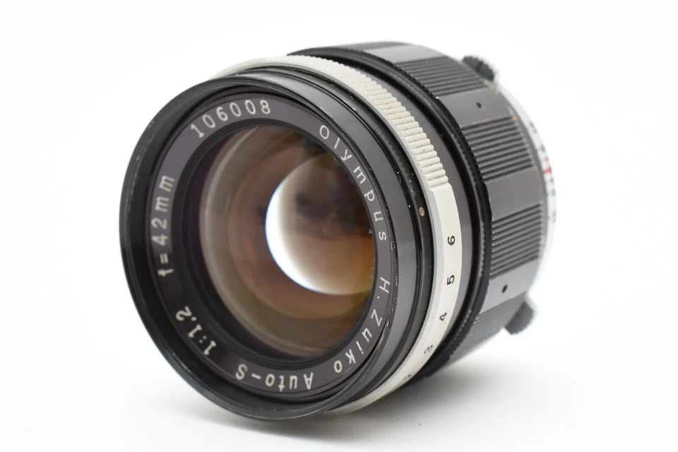 [Near MINT] Olympus H Zuiko Auto S 42mm f1.2 Lens For Pen F, FT, FV Filter, cap - Image 3 of 4