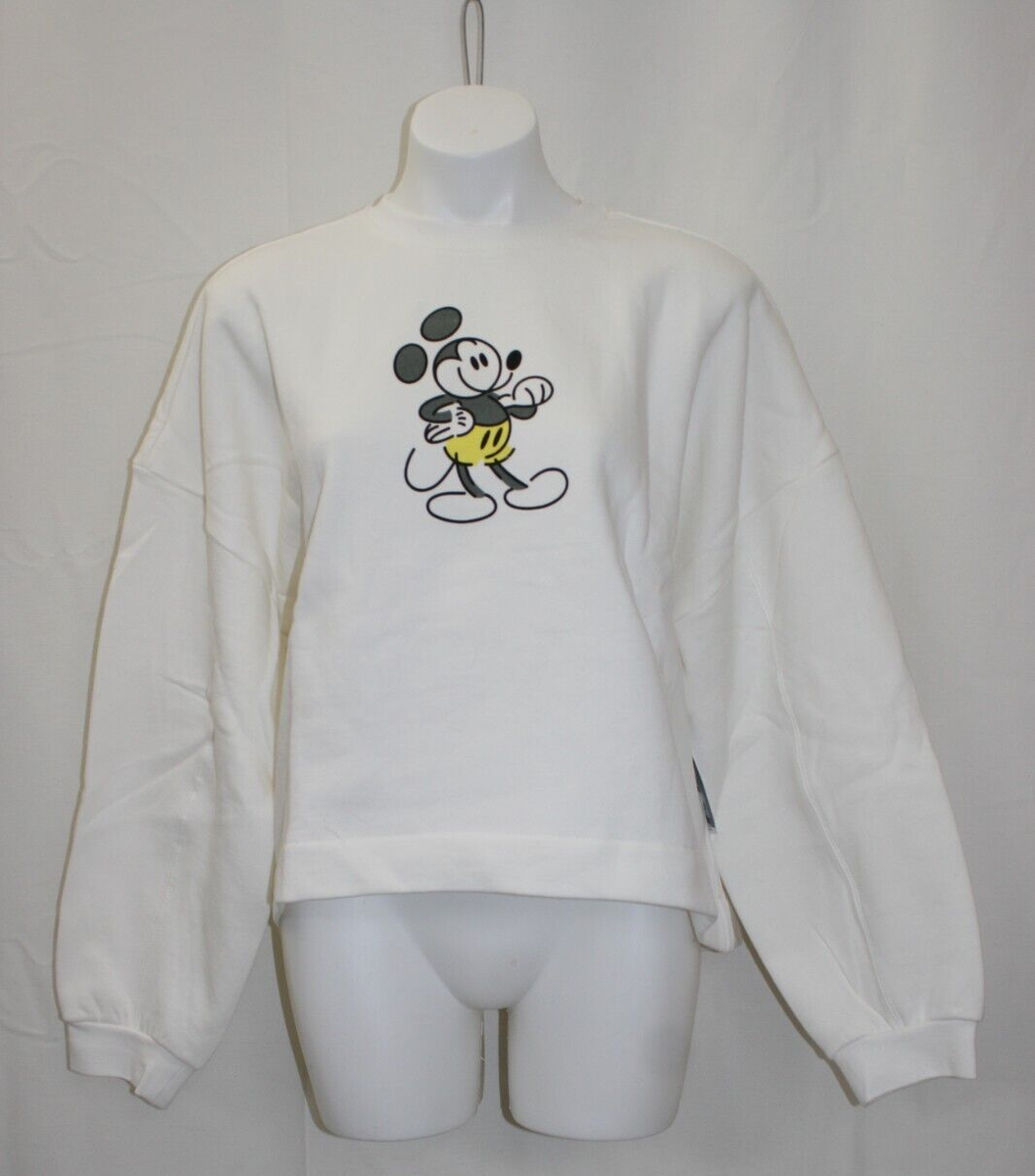 White Mickey Mouse Genuine タンクトップ　白　XL Disney Women's White Mickey Mouse Genuine Mousewear Pullover