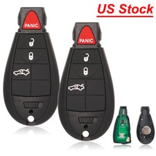 2 For 2008 2009 2010 Dodge Charger Challenger Chrysler 300 Remote Car Key Fob