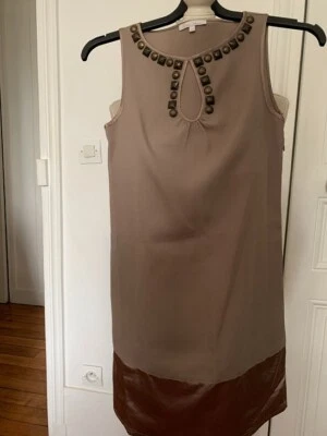 ROBE LES PETITES TAILLE 1 COULEUR BEIGE TAUPE - Photo 1/4