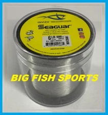 SEAGUAR INVIZX 100% Fluorocarbon Line 6lb/600yd 6VZ600 FREE USA SHIP! 06VZ600