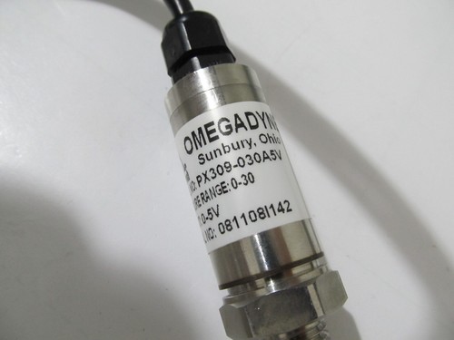 Omegadyne 0-30 PSIA Pressure Transducer, 0-5V Output, 1/4" MNPT p/n PX309-030A5V - Picture 4 of 8