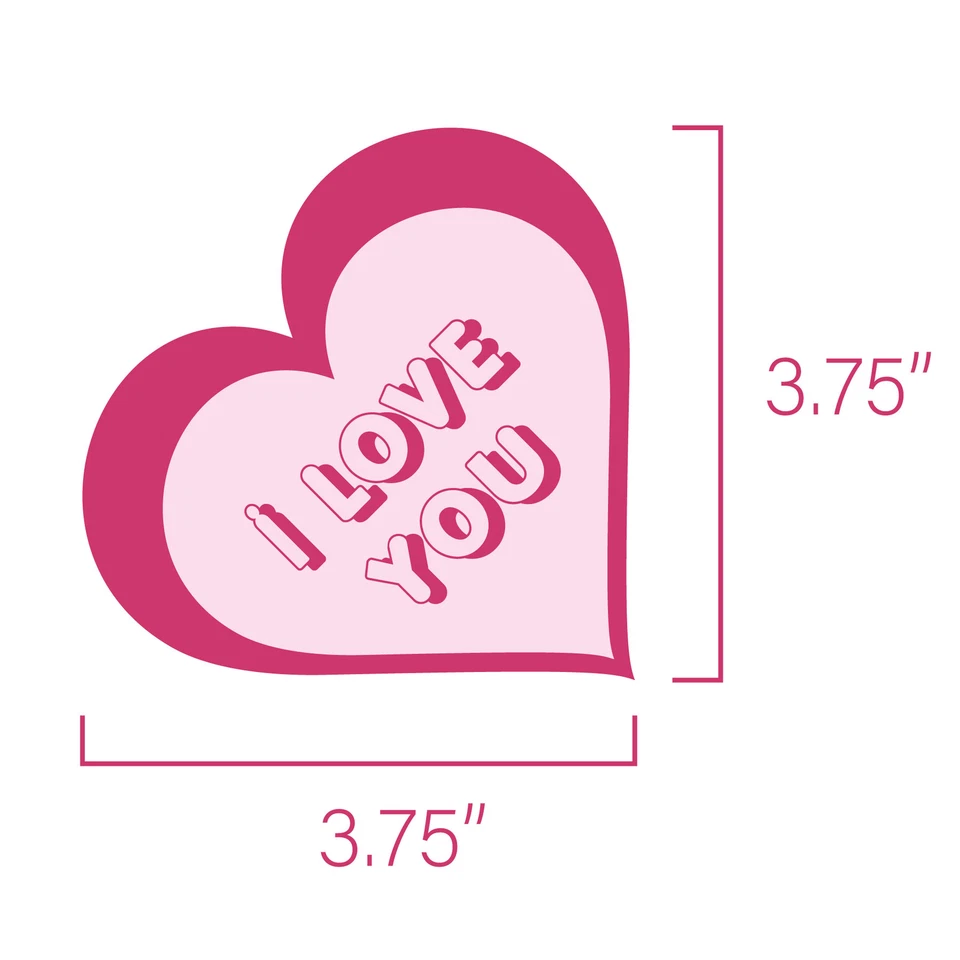 Juego de 5 corazones de conversación de San Valentín, lindas decoraciones de corazón, mesa Foto 2 de 4