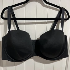 Lane Bryant Cacique Strapless Multi-Way Black Underwire Support Bra size 46DDD