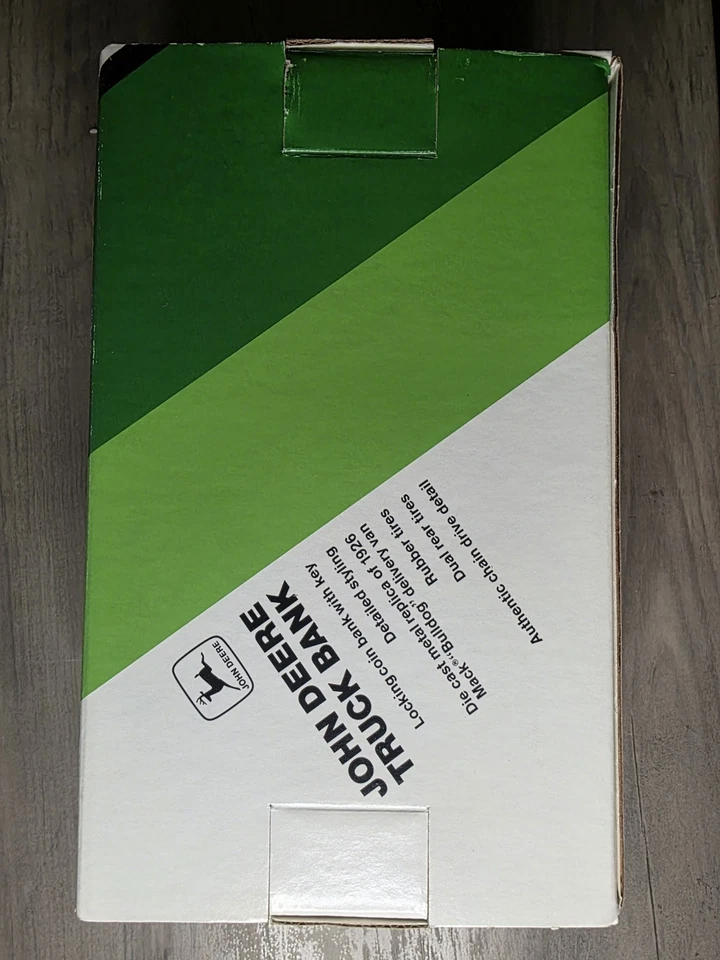 ERTL John Deere 1926 Mack Truck Bank Diecast Escala 1/38 Caja de llaves de cerradura de colección EE. UU. Foto 3 de 4