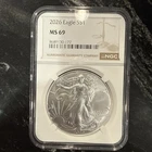2026 American Silver Eagle MS-69 NGC - 1 Oz FINE SILVER - BULLION COIN - UNC ASE