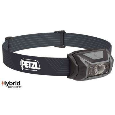 PETZL Ultimate Light Weight Outdoor 450 Lumens LED Headlamp ACTIK Grey