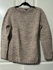 J JILL  Pure Jill  Sweater - Women  s Size Medium - Gorgeous Khaki / Navy 