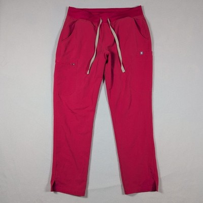 FIGS Technical Collection Yola Yoga Scrub Pants W22SW2023 Womens Size M P Red