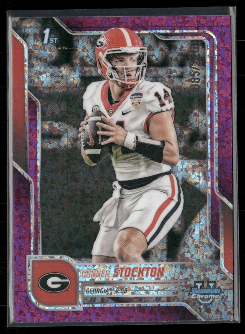 2025 Bowman University Chrome - Gunner Stockton #131 Fuchsia Mini-Diamond /225
