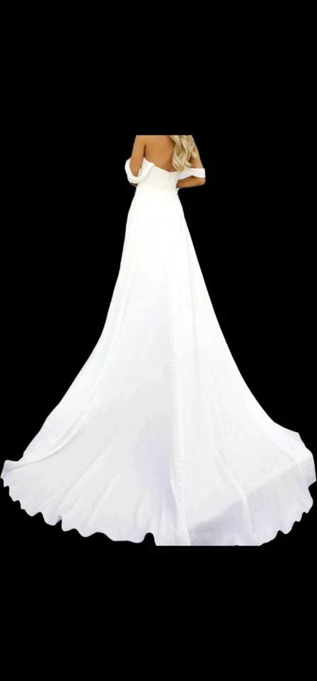 Stella York 7618 Romantic Wedding Dress Size 16 (SAMPLE DRESS NEW ) Cleaned Pres - Image 3 of 4