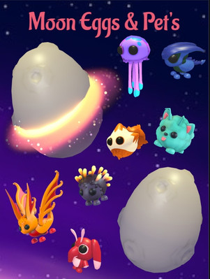 Adopt Royal Moon Egg, Moon Egg Sunglider, Dimension Drifter, Starmite & Many Mor