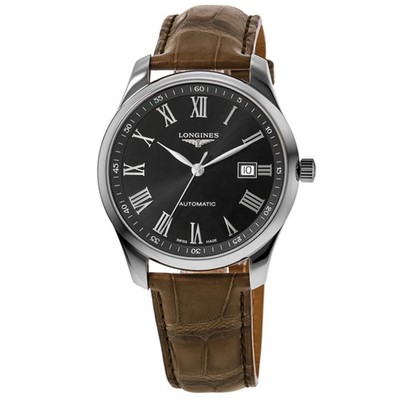 New Longines Master Collection Automatic 42mm Black Men's Watch L2.893.4.59.2