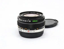 Beautiful Olympus OM-SYSTEM Zuiko Auto-W 28mm f/2.8 Wide Angle Lens, EX++