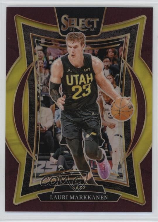 2024-25 Panini Select Concourse Maroon Prizm 187/175 Lauri Markkanen #62 6o3