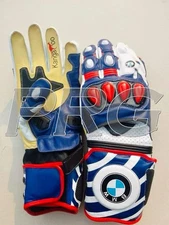BMW Racing Motorbike Leather Gloves New BMW Motorrad Motorcycle Biker Gloves