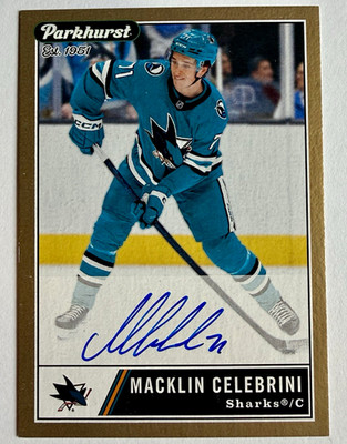 2025-26 Parkhurst MACKLIN CELEBRINI EST. 1951 Short Print AUTOGRAPH