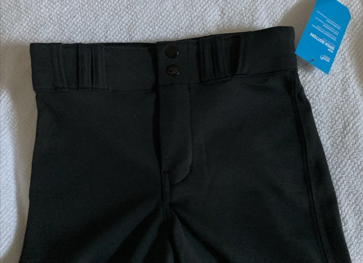 Champro Baseballhose Jugend Gr. M schwarz MVP Serie unten offen doppeltes Knie neu mit Etikett