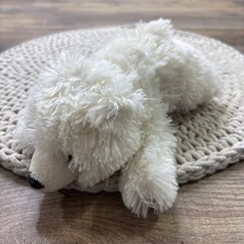 Aurora White Polar Bear Plush Laying Down Stuffed Animal 8  