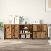 Sideboard 3 Stk. Altholz 70 X 41 X 75 Cm Holzwerkstoff
