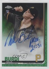 2019 Topps Chrome Rookie Auto Green Refractor 75/99 Nick Burdi #RA-NB Auto n1u