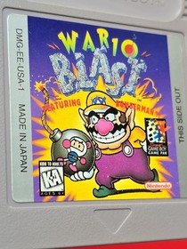 Wario Blast Game Boy Nintendo GB Original Bomberman Authentic No Yellowing 