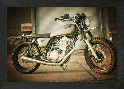 Yamaha Yard Built SR400 Gerahmtes Wandbild Poster Leinwanddruck Bild