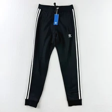 adidas 3 Stripes Jogger Sweatpant Size S Mens Adicolor Black/White IU2353 NWT