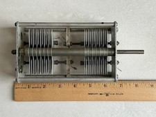 National 100D Dual Section Air Variable Transmitting Capacitor 2x 100pF 