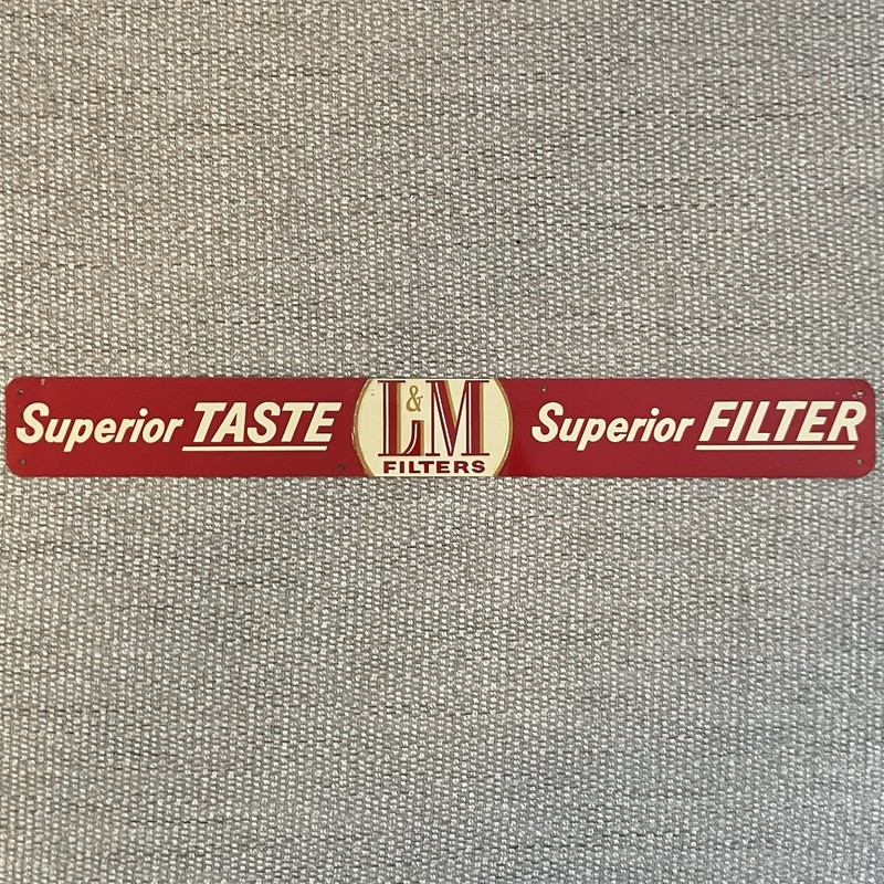 Antique L&M Filters Sign