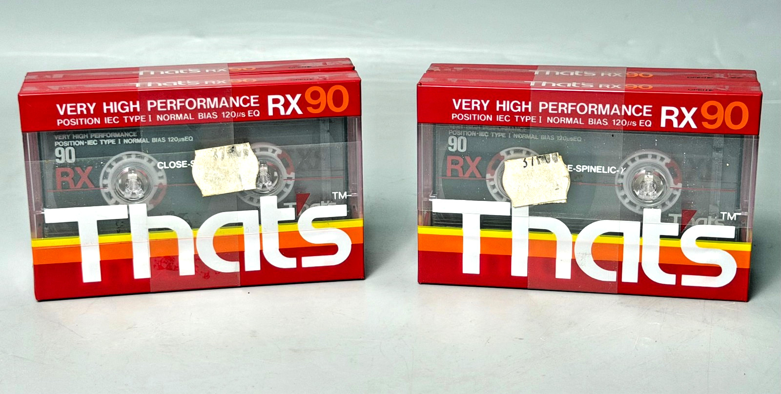 That's RX90 Audio Cassettes Type I Bande Magnétique Vintage Neuve