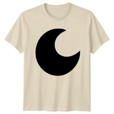 Minimalistische Mondsichel Nachthimmel T-Shirt Mond Astronomie Geburtstag Geschenk