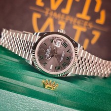 UNWORN 2025 ROLEX DATEJUST 126234 36MM WIMBLEDON JUBILE SLATE DIAL WARRANTY B&P