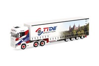 Herpa 319645 Scania Cs 20 Hd (6X2) Volumen-Sattelzug Tide Spedition 1:87 Neu ...