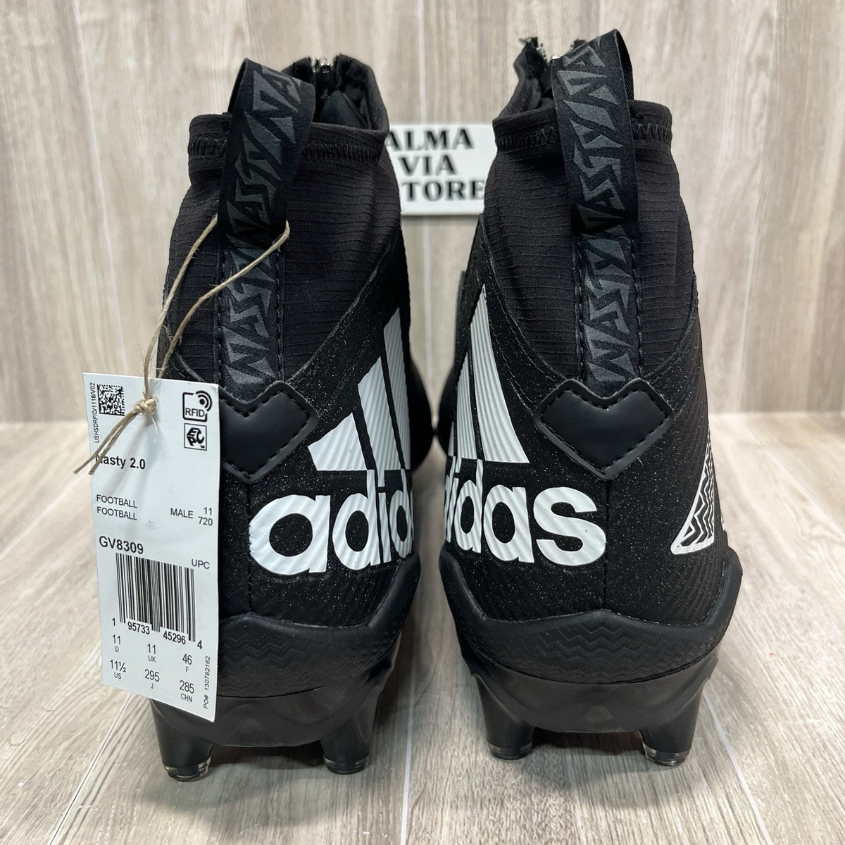 ADIDAS NASTY FLY 2.0 FOOTBALL CLEATS BLACK METALLIC GV8309  display picture 3