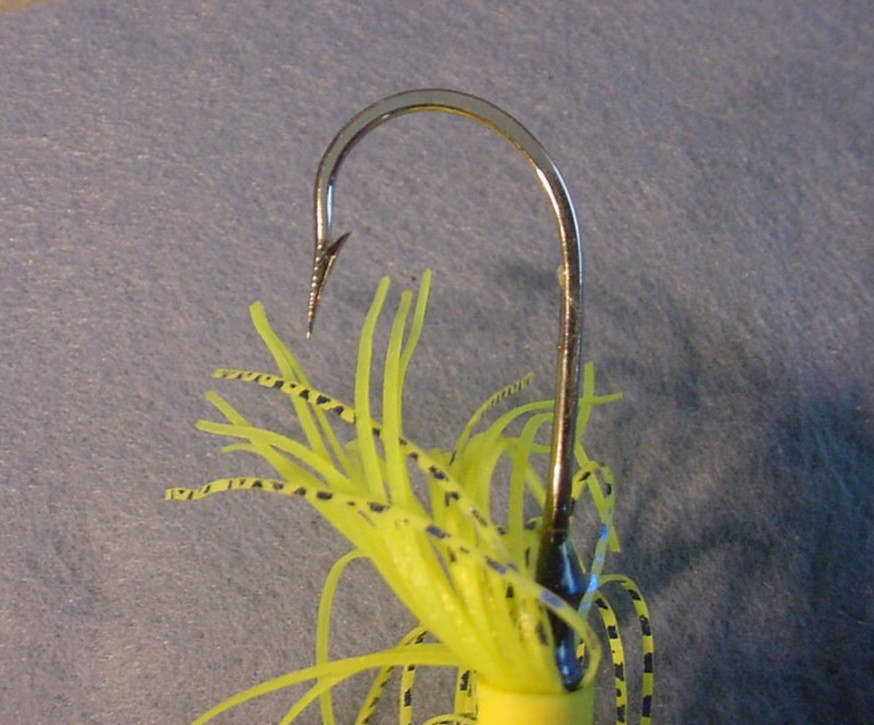 2 ~ 3/8 oz Buzzbaits Pro Assassinator Patented Drop Head Buzzbait ~Blue Chart. - Image 3