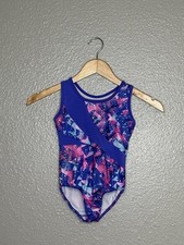 DANSKIN LEOTARD SIZE 4/5 PURPLE SPARKLE
