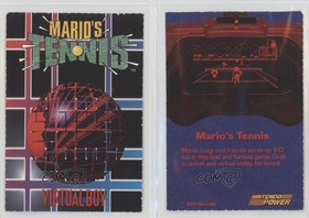 1995 Nintendo Power Virtual Boy Mario's Tennis 04xc