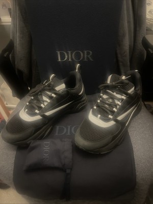 Dior B22 'Black Reflective Trainers Sneaker OVP Extra Schnürsenkel DustBag 44