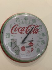 Coca Cola Reproduction Round Metal Thermomete...