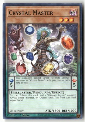 #SDCB-EN009 - Crystal Master - 1st Ed WB1 C Lightly played