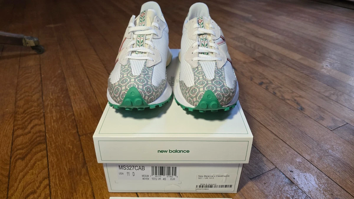 New Balance 327 x Casablanca Blanco/Jacquard/Verde UK10.5
