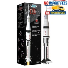 Estes Saturn 1B 1:100 Apollo Era Model Rocket Kit with Dual Parachutes