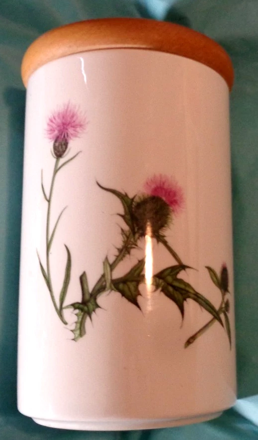 Portmeririon The Queen's Hidden Garden Large Storage Jar/Canister Thistle