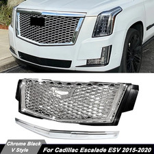 For Cadillac Escalade 2015-2020 Chrome Grille Assembly 2025 New V-series Style