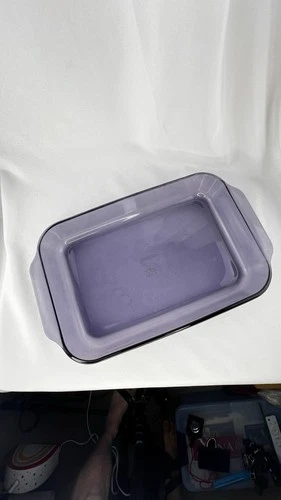 RARE VTG Pyrex #233 Amethyst Purple 13X9 Baking Dish USA 3QT Rectangle Lasagna